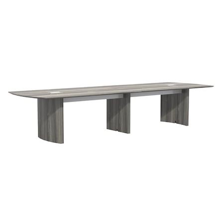 Mayline Rectangle Medina 14' Conference Table, 168 W, 48 L, 29.5 H, Wood Top, Grey MNC14LGS